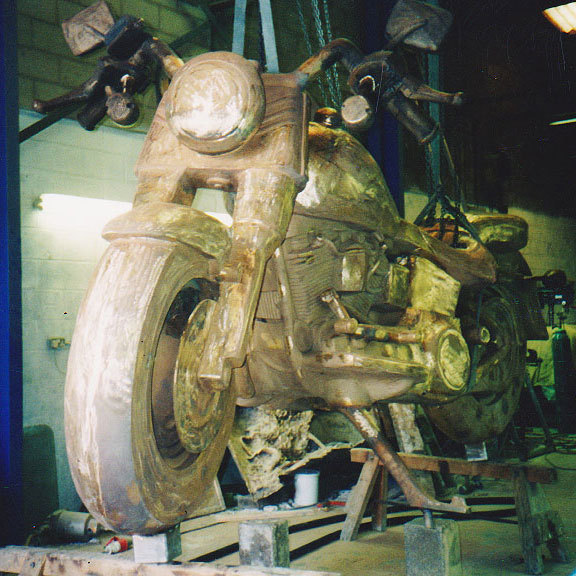 Bronze Replica of Harley Davidson