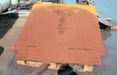 Commemorative Plaque Headstones made of Corten Steel